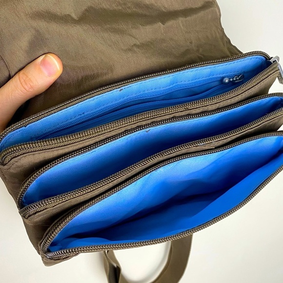 Baggallini Handbags - SALE BAGGALLINI Crossbody Bag Travel Multi-Compartment Organizational Nylon Tan